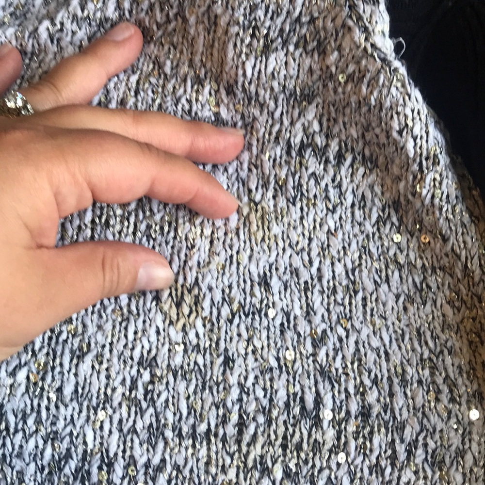 Beautiful Multi Material Sweater from Lane Bryant - Picture 7 of 8